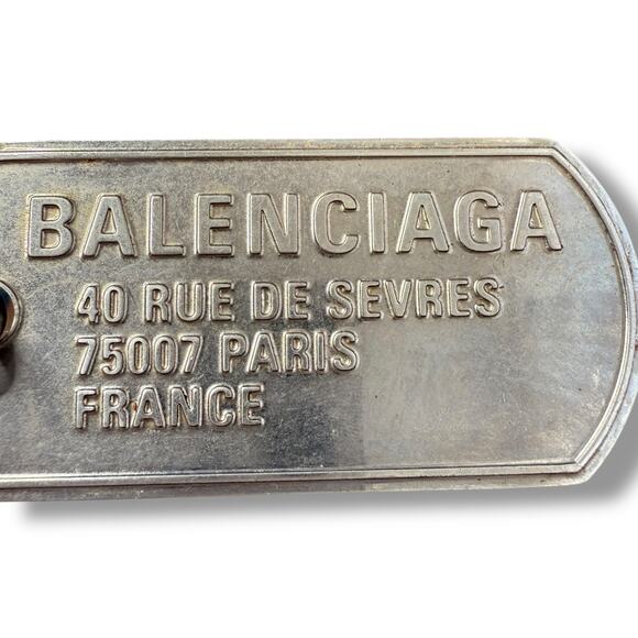 Balenciaga Punk Tag ID Pendant - Picture 5 of 6